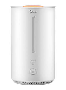 美.的暖雾加湿器家用桌面客厅卧室空调轻音新款白色SR-3R50无定时
