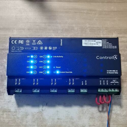 议价Control4，8路开关量模块 C4-DIN-8REL可维修
