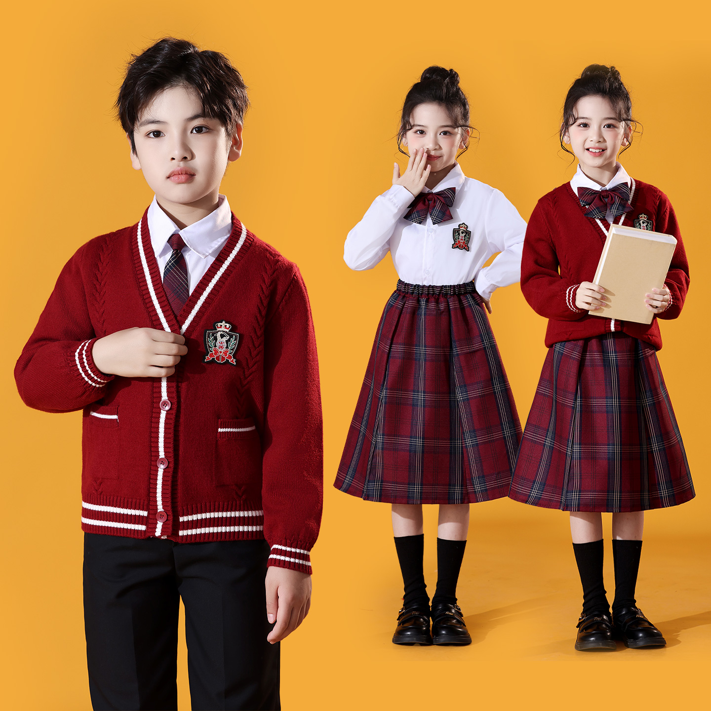 元旦女童合唱朗诵主持演出服