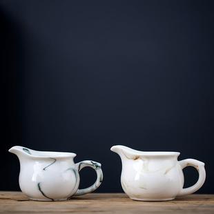陶瓷功夫茶具公道杯家用公杯水墨风泡茶分茶杯复古茶海