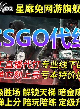 [直播打]CSGO代练完美5E上分代打刷代肝激流大行动通行证等级段位