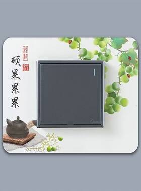 开关贴墙贴家用壁纸灯开关亚克力客厅墙壁插座保护套装饰创意