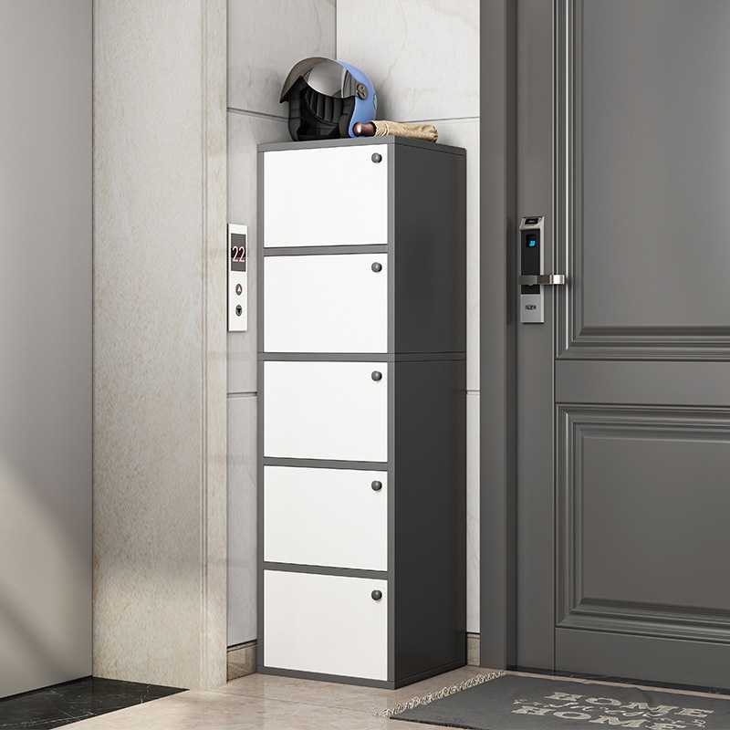 鞋柜家用门口小窄电梯口简易入户玄关柜新款2024爆款防尘多层鞋架