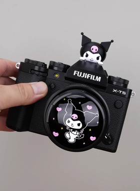 沃尔夫冈卡通镜头盖防丢绳热靴防尘配件适用佳能索尼富士尼康徕卡配件佳能R50200DR10小痰盂40.5mm49mm