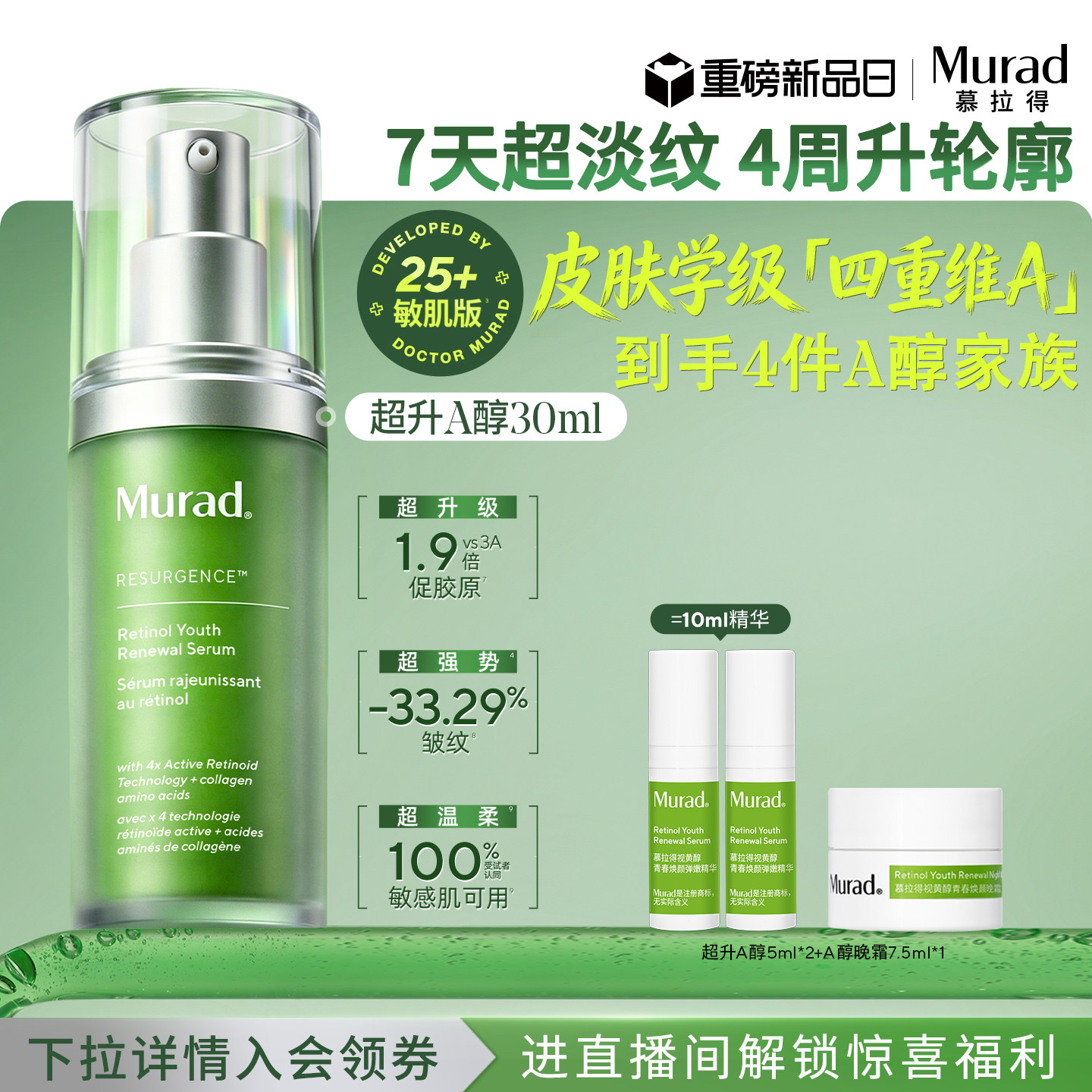 Murad慕拉得超升A醇敏肌视黄醇图片