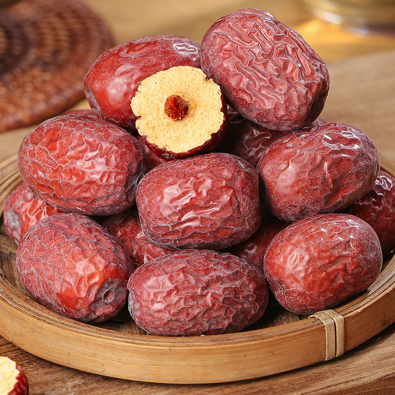 正宗新疆若羌灰枣1斤红枣未洗大枣和田特产去核干枣子