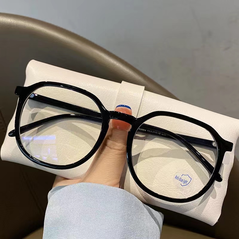 防辐射抗蓝光疲劳网红大黑框眼镜近视女韩版潮素颜神器护眼平光男