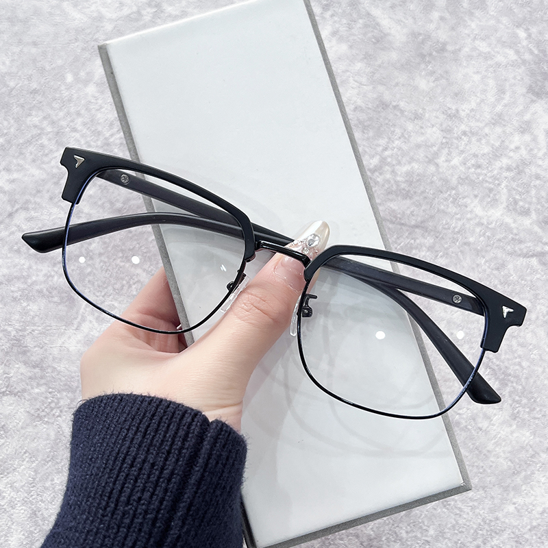 防辐射超轻护眼平光镜男近视眼镜大框高颜值网红显瘦防蓝光女眼镜
