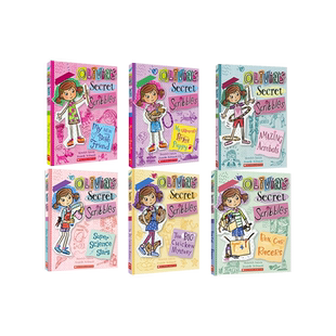 【小女生爱读的桥梁书】学乐奥莉维亚涂鸦日记7册 Olivia's Secret Scribbles 英文原版艾拉日记画画女生爱看幽默搞笑故事书