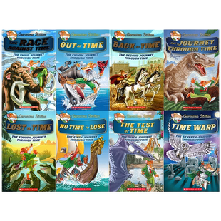 【新书到货 少量库存】学乐老鼠记者时空穿梭史系列精装 Geronimo Stilton The Kingdom of Fantasy英文原版精装桥梁章节书