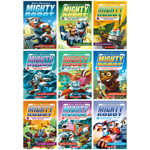 學樂威猛機器人Mighty Robot英文原版 單本試讀 全彩漫畫神探狗狗內(nèi)褲 超人胖龍藍藍貓小子小彼蒂同作者 好再買送大片效果音頻