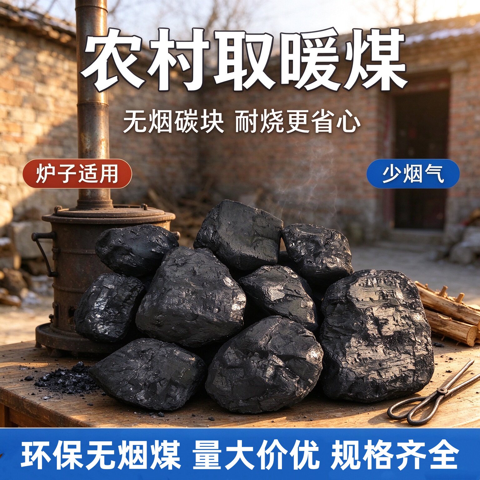 无烟煤块锅炉取暖烤火耐烧包邮