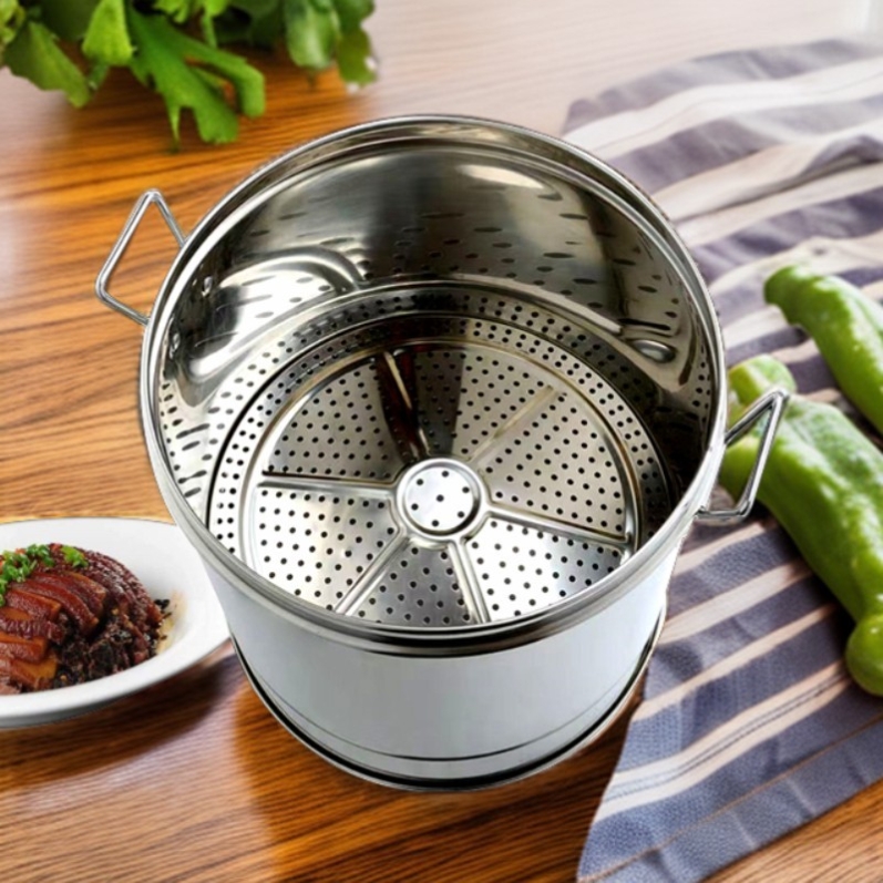 蒸饭神器蒸米饭不锈钢蒸饭桶沥米饭器蒸锅家用加厚低糖米桶甑子笼