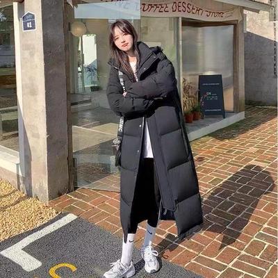 cv凸乆鸟羽绒服女加长款中戏2024新款情侣同款加厚外套官方旗舰店