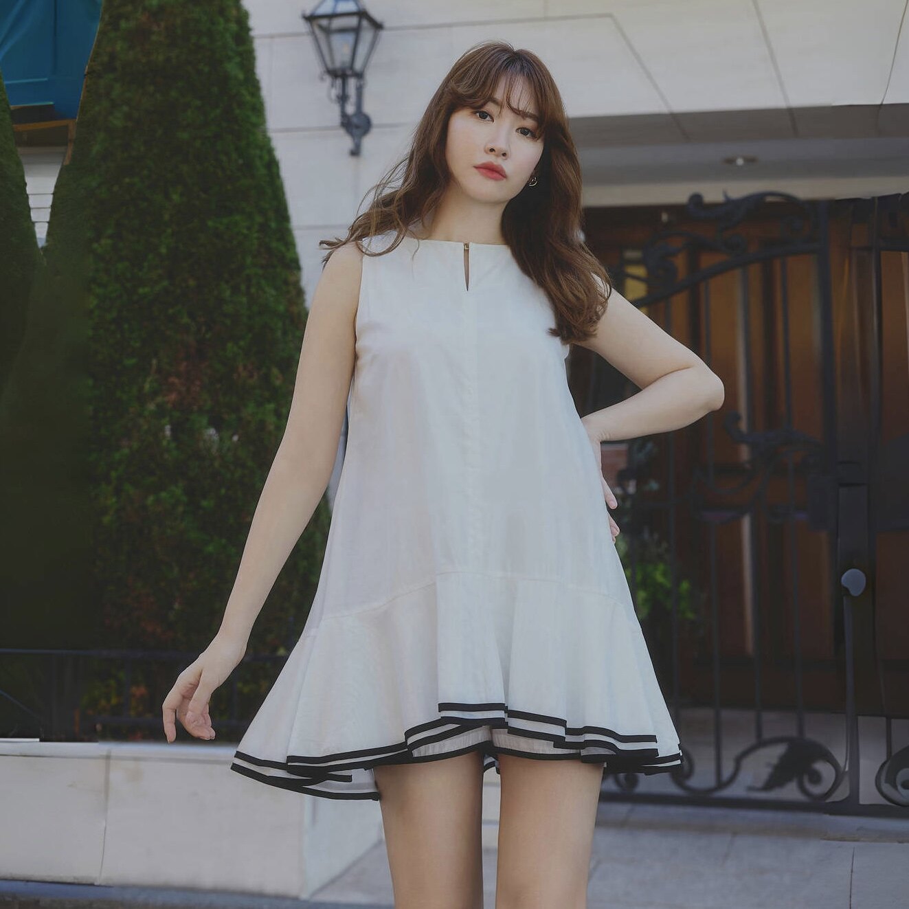 Her lip to官方正品双色饰边喇叭连体短裤【日本直邮不 退 换】