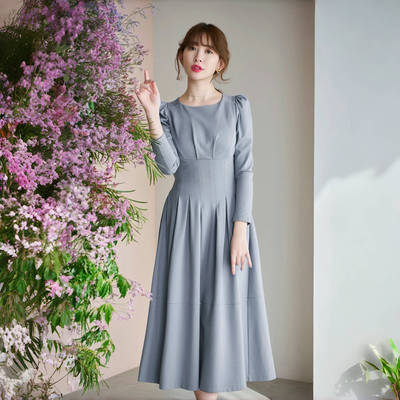 马里波恩收腰连衣裙显瘦