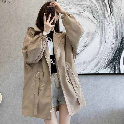 时尚中长款风衣外套女显瘦