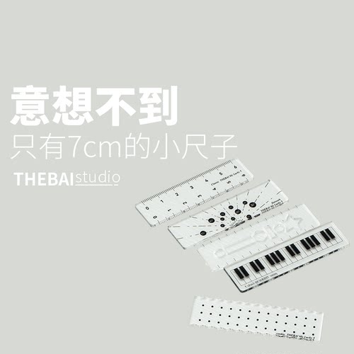手掌心大小的便携尺子THEBAI