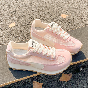 2026超火德训鞋夏薄款单网面运动鞋女减震跑步轻便芭蕾啊甘跑步鞋