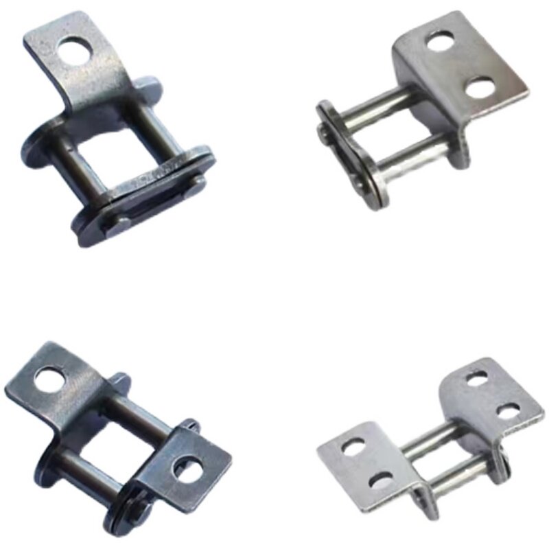 单侧双侧单孔链条弯板接头4分08B5分10A6分12A1寸16A1.2寸20A24A