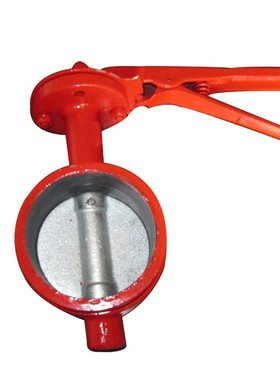 直销供应 沟槽手柄变压器蝶阀DN100P 水泥罐车手动蝶阀