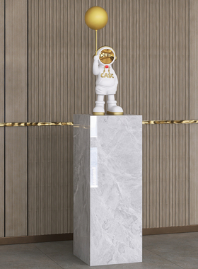 现轻奢客厅玄关落地岩板摆件w底座展示台电视柜旁装饰艺术品摆台