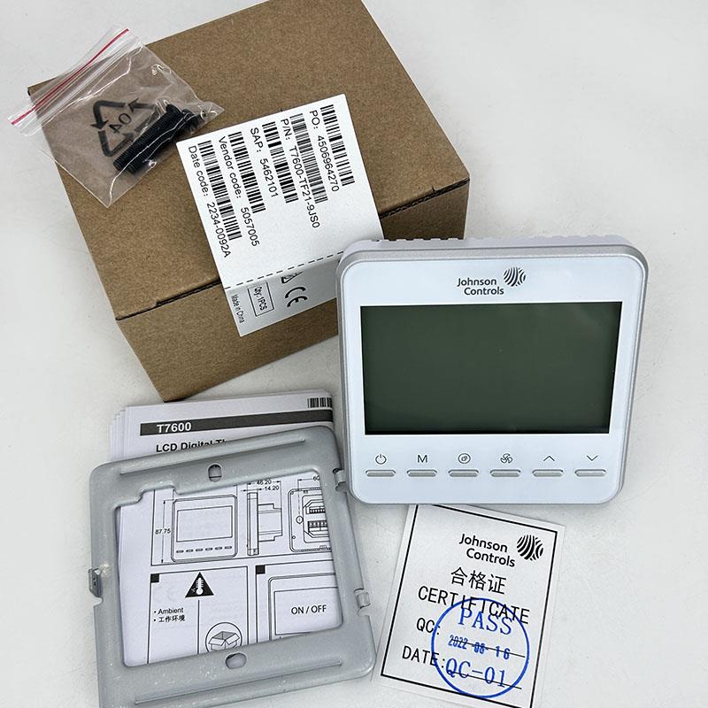 江森T7600/T7601-TF20-9JS0 TF21-9JS0风机盘管面板温控器Modbus