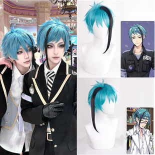 扭曲仙境小美人鱼Floyd cos假发 Jade动漫cosplay假毛 双子短发套