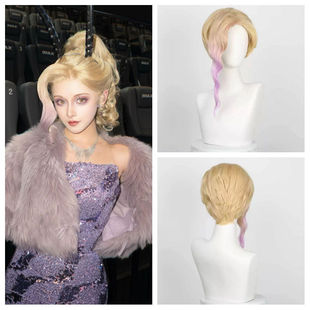 夏奇羊假发cos疯狂动物2奇拉影城头套饰品环球发箍帽子迪同款士尼