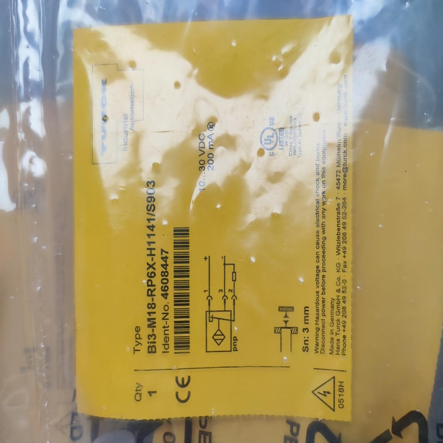 图尔克  Bi3-M18-RP6X-H1141/S903 全