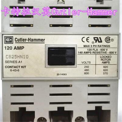 进口卡特拉汉莫Cutler-Hammer 接触器C825HN10 议价
