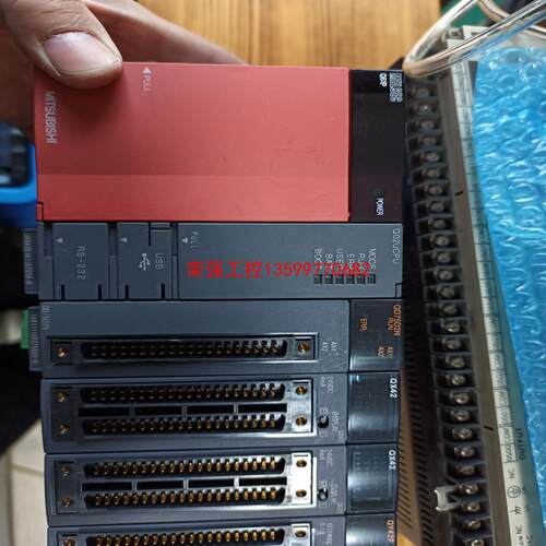 【荣强工控】三菱PLC两套套:①Q61P  Q02UCPU QD75D2