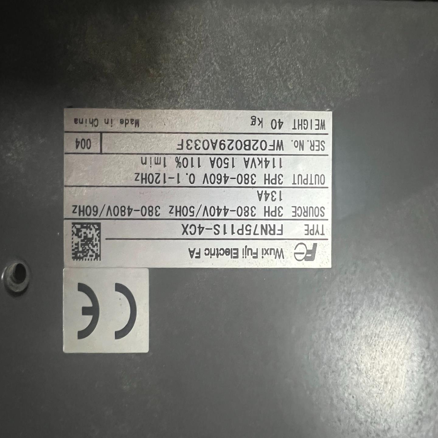 （设备配件）75-  成色KWCX包好富士变频器FRN75P11S4漂亮