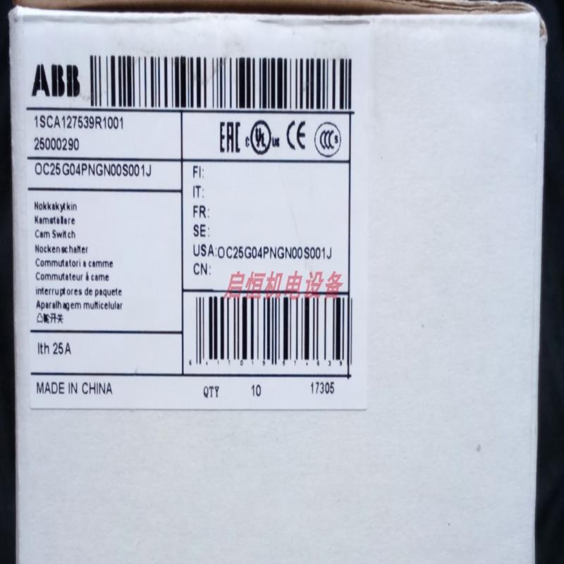ABB凸轮开关OC系列 OC25G04RNBN00NA4  25000017议价