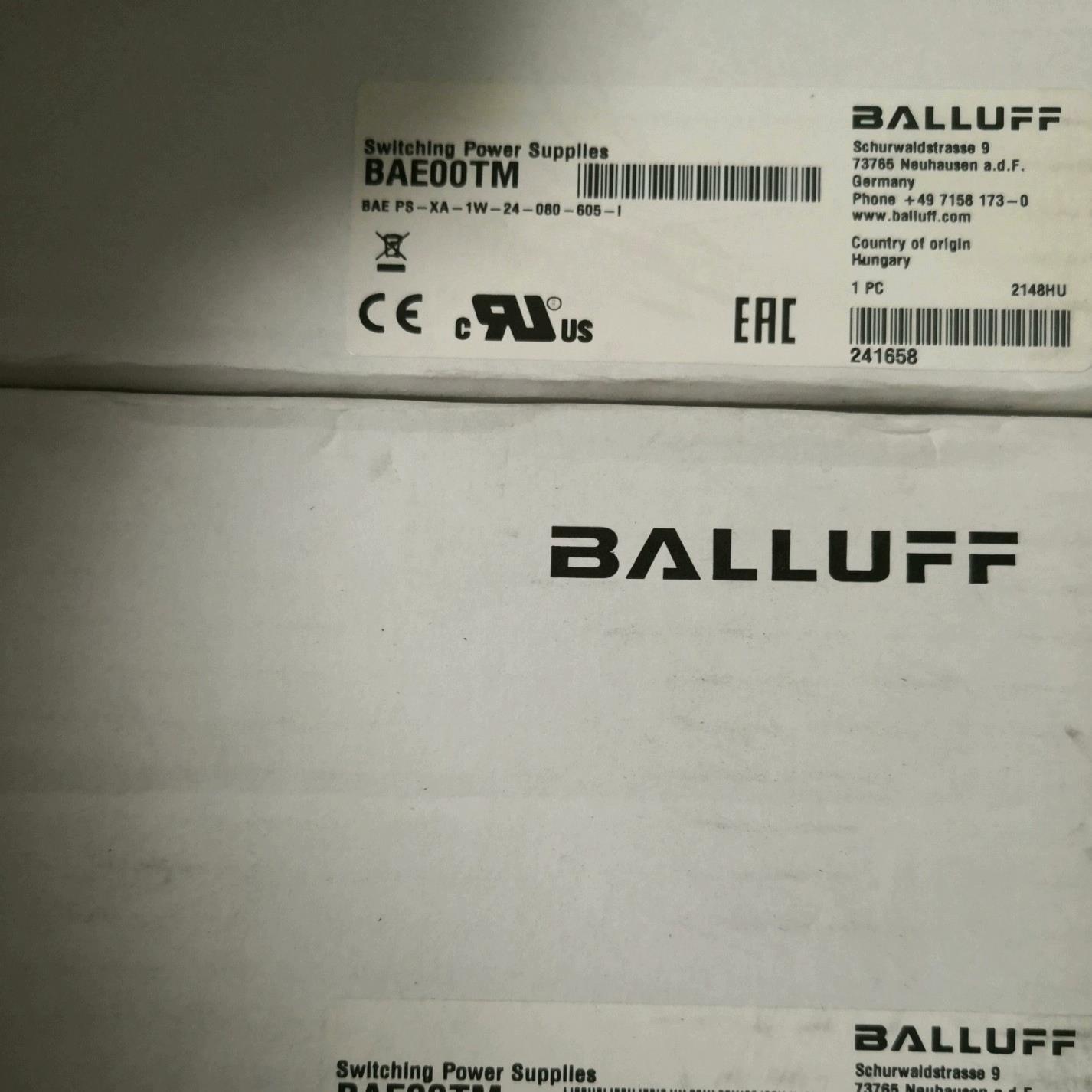 巴鲁夫BALLUFF BAE00TM  BAE PS-XA-