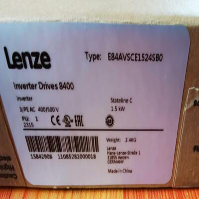 Lenze变频器 E84AVSCE1524SB0,现货，现货