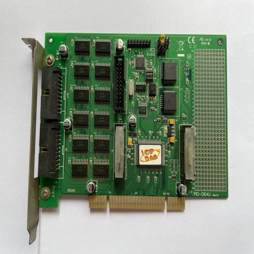 泓格PIO-D64U 64路数字量输入输出卡 带3路16位定
