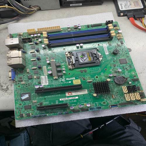 超微 X10SLM-LN4F主板 1150单路服务器小主板