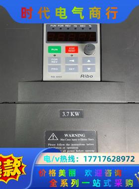 Ribo日博变频器380v3.7KW。型号：RB3000-3议价