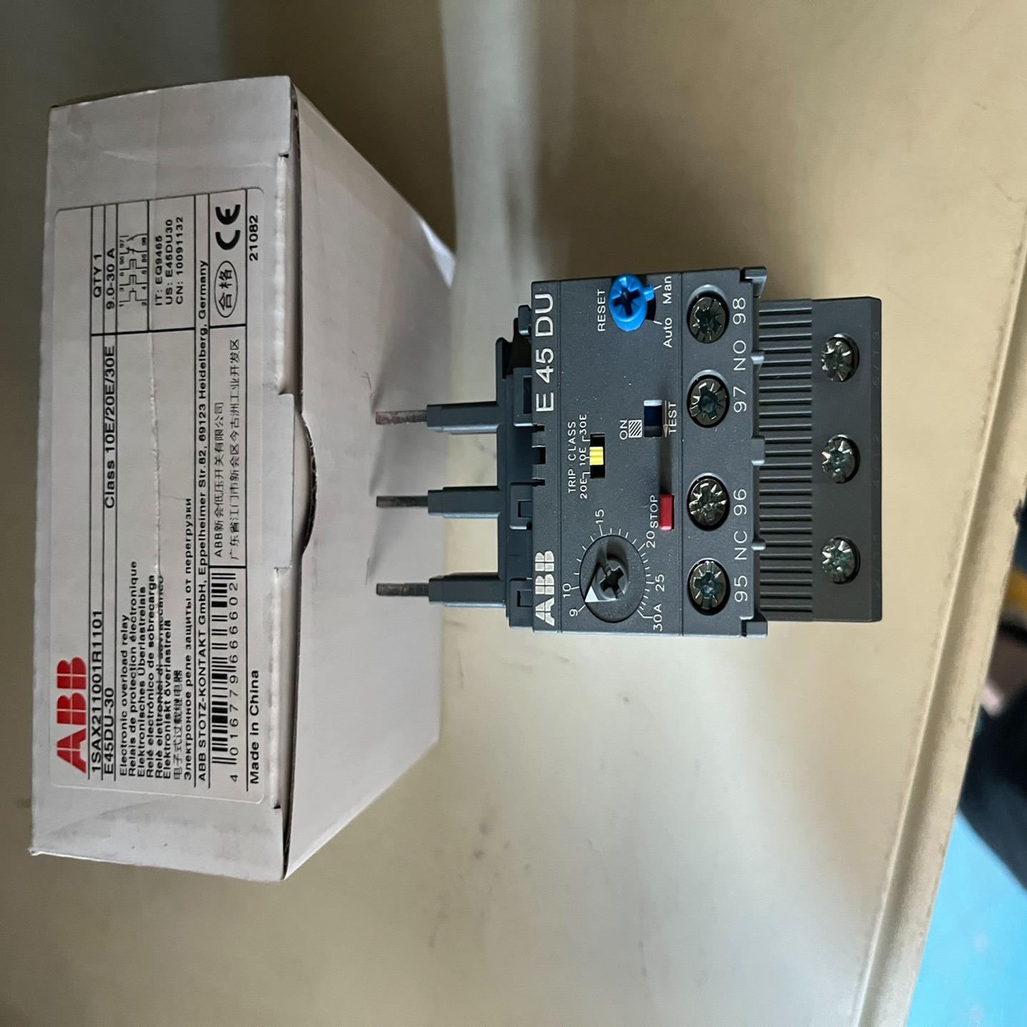 10091132 ABBE45DU-30A电子过载继电器