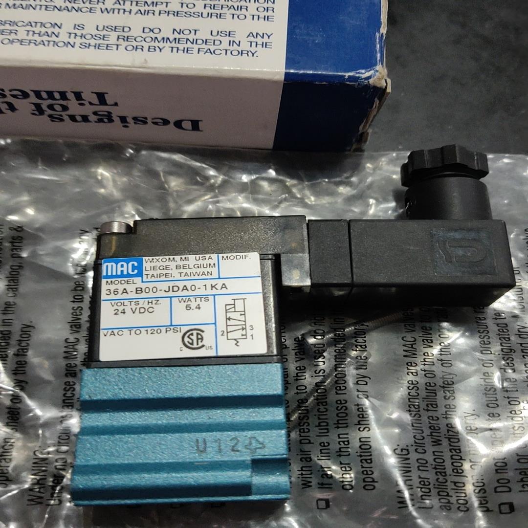 MAC电磁阀36A-B00-JDA0-1KA线圈有瑕疵实物拍
