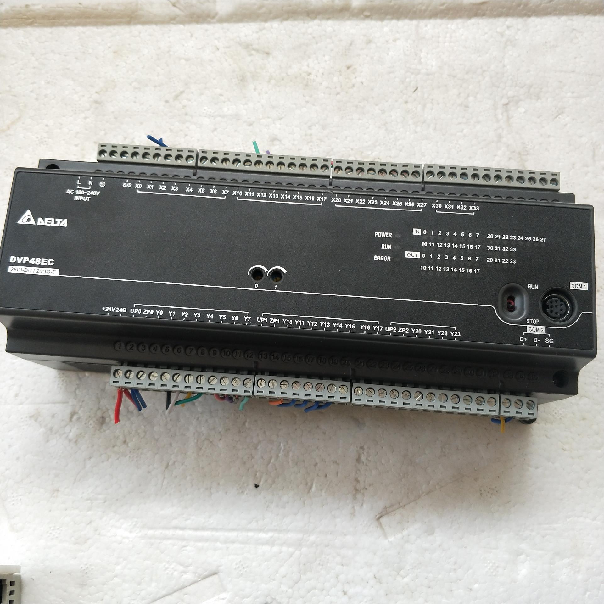 DVP48EC00T3 台达PLC  功能正常 成色