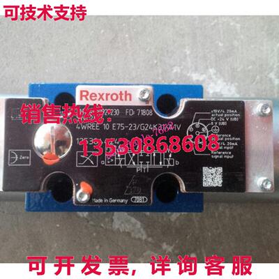 REXROTH 气门 R900927230 4WREE10E75-23/G24K31/A1V库存现货
