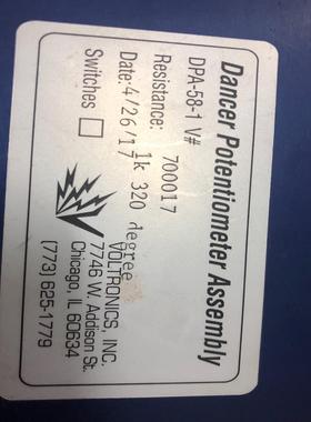 VOLTRONICS电位器组件V700000-Dancer电