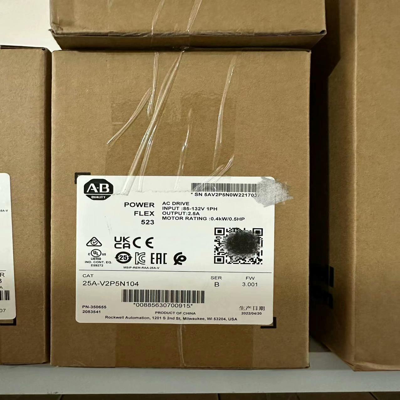 AB变频器25A-V2P5N104全新原装正品现货，实采联系