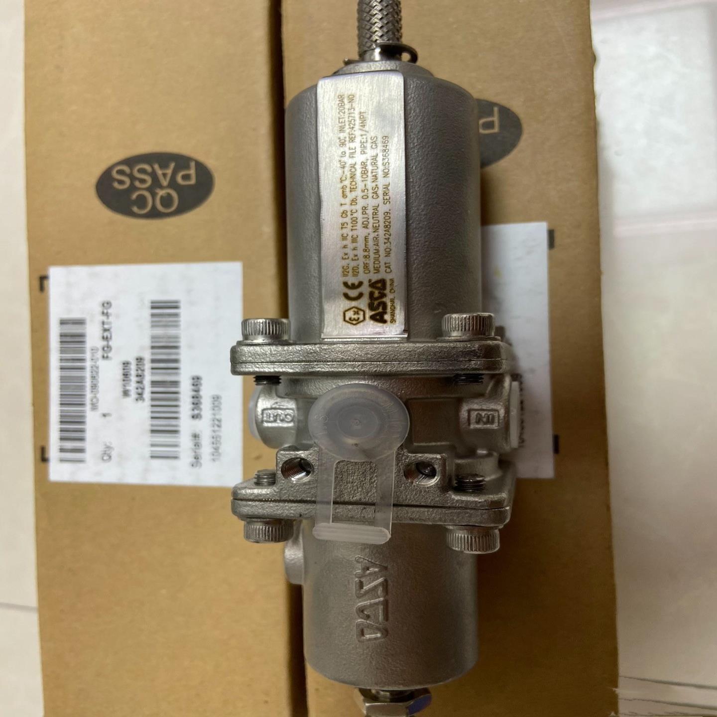 ASCO不锈钢减压阀，型号342A8209，全新带装带小压