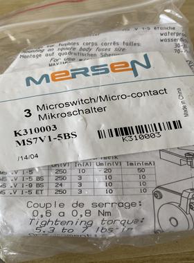 mersen辅助开关/触点 K310003 MS7V1-5