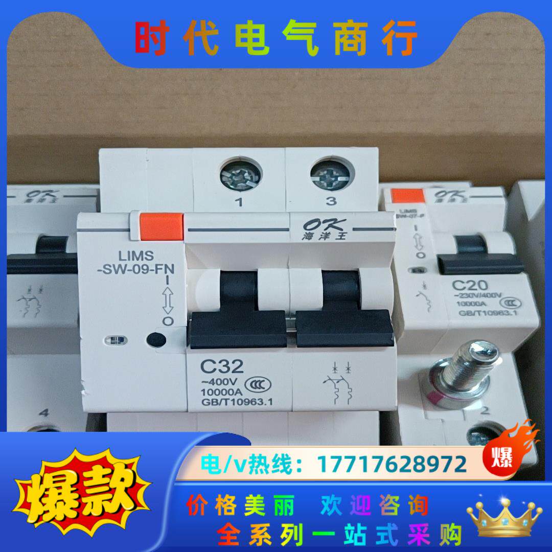 深圳海洋王 LIMS-SW-09智慧照明微断2P开关议价