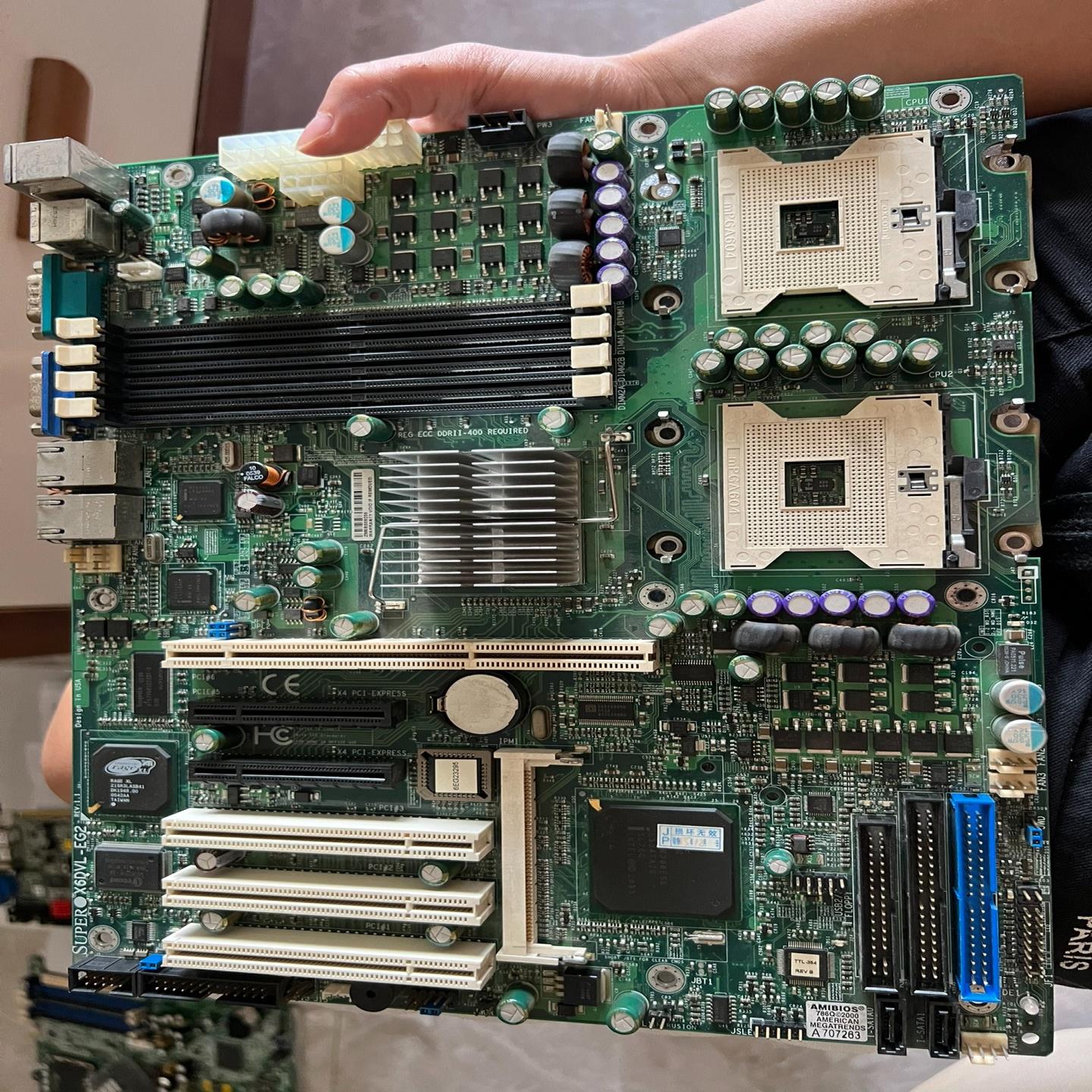 原装正品超微X6DVL-EG2 服务器主板 604针 送