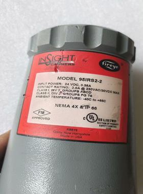 fireye火焰探测器95lR2-2，全新未使用过，有划痕磕